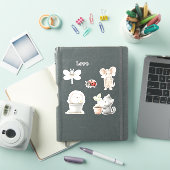 Sticker Hérisson de jardin Souris Chat Libellule Coccinell (Couverture iPad)
