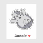 Sticker Hérisson joyeux Happy Hedgehog animal boisé (Feuille)