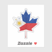 Sticker Héritage philippin-canadien (Feuille)