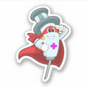 Sticker Hero as Nurse (Devant)