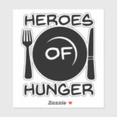 Sticker Héros du Decal de la Faim (Feuille)