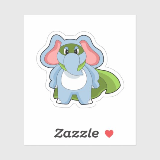 Sticker Héros éléphant (Feuille)