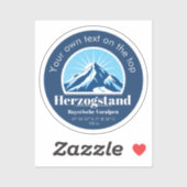 Sticker Herzogstand vom Walchensee décoration souvenir all (Feuille)