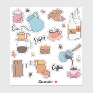 Sticker Heure du café