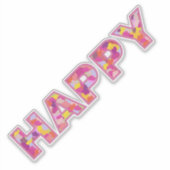 Sticker Heureux (Devant)