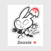 Sticker Heureux Bunny renaît (Feuille)