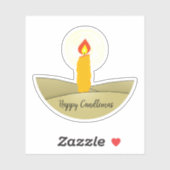 Sticker Heureux cierges (Feuille)