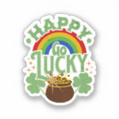 Sticker Heureux Go Lucky (Recto)