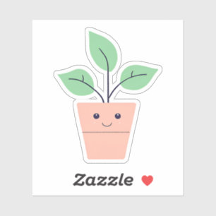 Sticker Heureux Plante