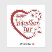 Sticker Heureux Valentines (Feuille)