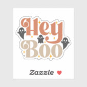 Sticker Hey Boo Boho Halloween Hey Boo Ghost (Feuille)