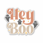 Sticker Hey Boo Boho Halloween Hey Boo Ghost (Devant)