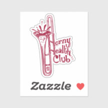 Sticker HHC (Trombone) en vinyle coupé sur mesure