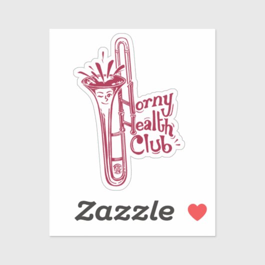 Sticker HHC (Trombone) en vinyle coupé sur mesure (Feuille)