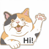 Sticker Hi Vinyl, Sticker Cat (Devant)