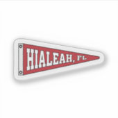 Sticker Hialeah, Florida Pennant (Devant)