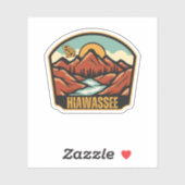 Sticker Hiawassee, Géorgie (Feuille)