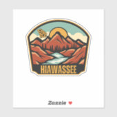 Sticker Hiawassee, Géorgie (Feuille)
