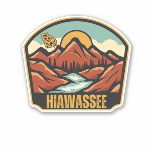Sticker Hiawassee, Géorgie (Devant)