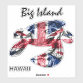 Sticker HIFlag de la tribu Hawaii Honu (Feuille)