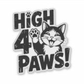 Sticker High 4 Paws Cat (Devant)