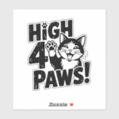 Sticker High 4 Paws Cat (Feuille)