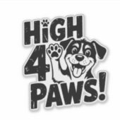 Sticker High 4 Paws Dog (Devant)