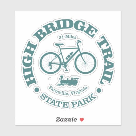 Sticker High Bridge Trail (cyclisme) (Feuille)