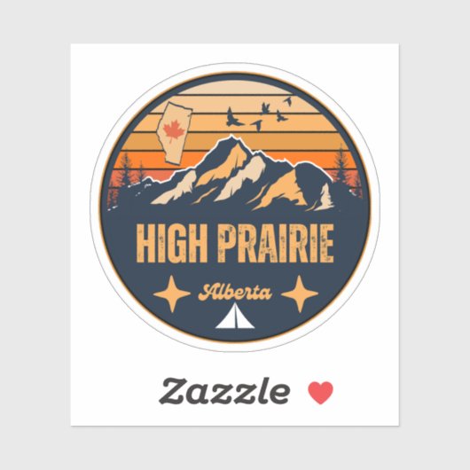 Sticker High Prairie (Alberta) (Feuille)