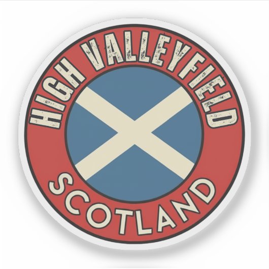 Sticker High Valleyfield, Écosse (Devant)