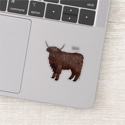 Sticker Highland cow (Détail)