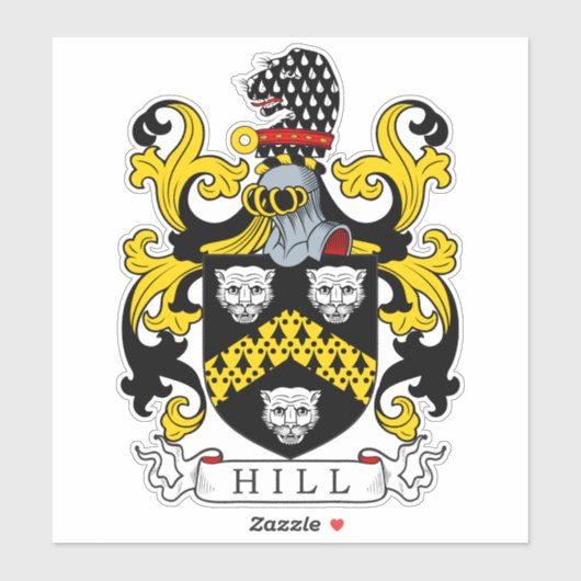 Sticker Hill Family Crest (Feuille)