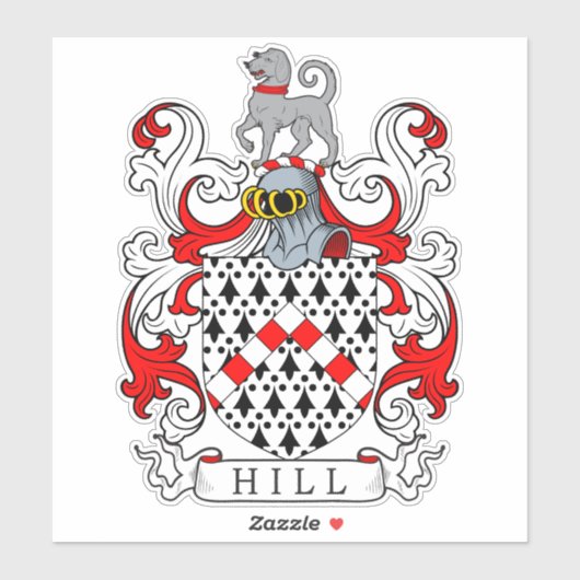 Sticker Hill Family Crest (Feuille)