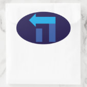 Sticker Hillary Hey Hebrew Oval (Sac)