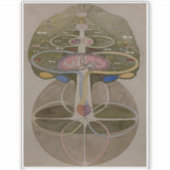 Sticker Hilma Af Klint, Arbre De Connaissances No1 Art Abs (Devant)