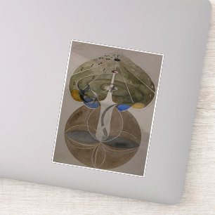 Sticker Hilma Af Klint, Arbre De Connaissances No2 Art Abs