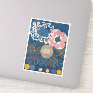 Sticker Hilma Af Klint, La Dix Plus Grande N1, Art Abstrai