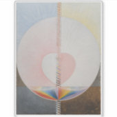 Sticker Hilma Af Klint, La Dove No.25, Art Abstrait (Devant)