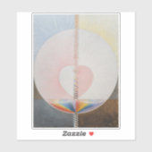 Sticker Hilma Af Klint, La Dove No.25, Art Abstrait (Feuille)