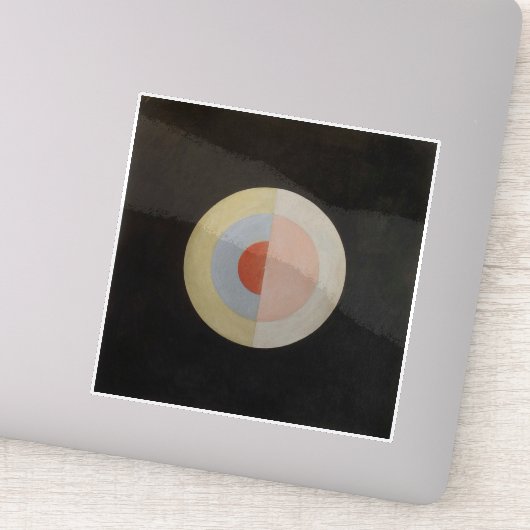 Sticker Hilma Af Klint, Le Swan No.16, Art Abstrait (Détail)