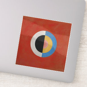 Sticker Hilma Af Klint, Le Swan No.17, Art Abstrait