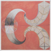 Sticker Hilma Af Klint, Le Swan No.9, Art Abstrait (Devant)