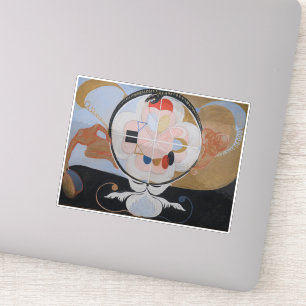 Sticker Hilma Af Klint, L'Évolution No.13, Art Abstrait