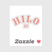 Sticker Hilo, HawaiI (Feuille)