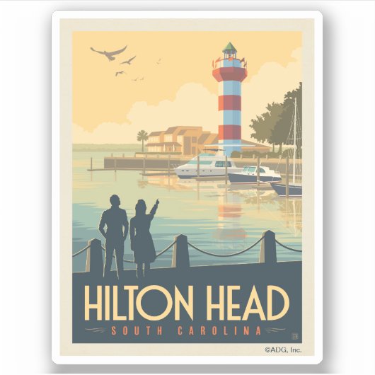 Sticker Hilton Head | Caroline du Sud (Devant)
