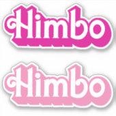 Sticker Himbo personnalisable (Devant)
