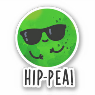 Sticker Hip-Pea amusant Hip Pea Pun