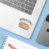 Sticker Hip Potato-mus Funny Hippo Pun (Ordinateur portable avec iPhone)