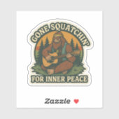 Sticker Hippie Bigfoot (Feuille)