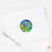 Sticker Hippie d'alimentation de fleurs (Enveloppe)
